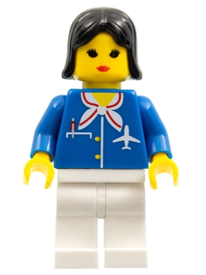 Airport - Blue with Scarf, Black Female Hair (Undetermined Type)