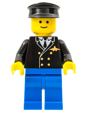 Airport - Pilot, Blue Legs, Black Hat