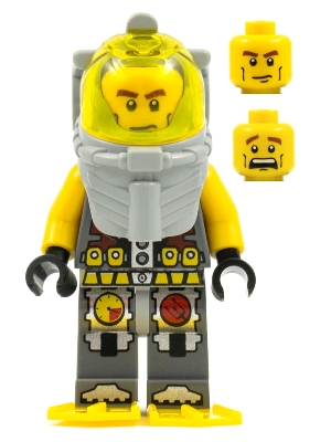 Atlantis Diver 1 - Axel - With Yellow Flippers and Trans-Yellow Visor