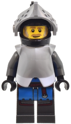 Black Falcon - Male, Pearl Dark Gray Detailed Legs, Helmet with Pointed Visor, Armor