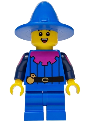 Mushroom Village - Male, Blue Mantle, Medium Legs and Hat