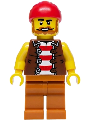 Pirate, Dark Orange Legs, Red Bandana
