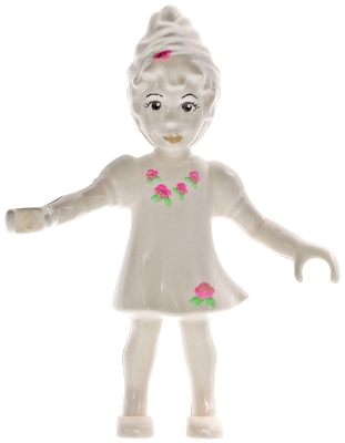 Belville Fairy (Millimy) - White with Flowers Pattern (4129897)