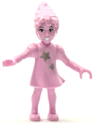 Belville Fairy - Bright Pink with Stars Pattern (4284958)