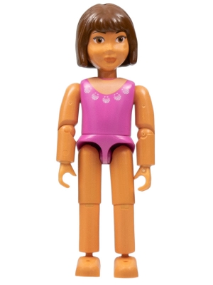 Belville Female - Dark Pink Swimsuit and Brown Hair