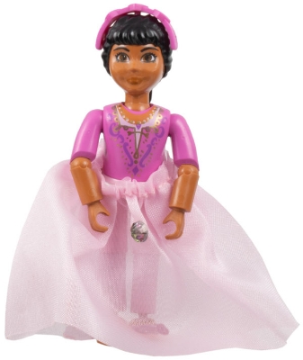 Belville Female - Princess Paprika Dark Pink Top Lace Inset with Skirt, Hairband