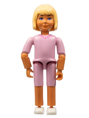 Belville Female - Pink Shorts, Pink Shirt with Necklace Pattern, Light Yellow Hair