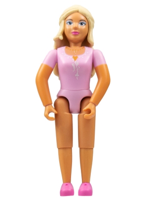 Belville Female, Adult Woman (Princess) - Bright Pink Top, Light Yellow Hair, Dark Pink Shoes (4245149)