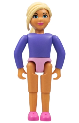 Belville Female, Child Girl - Dark Purple Top, Light Yellow Hair, Dark Pink Shoes (4499750)