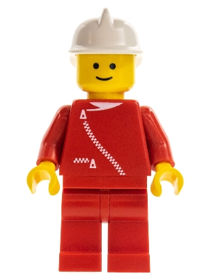 Jacket with Zipper - Red, Red Legs, White Fire Helmet