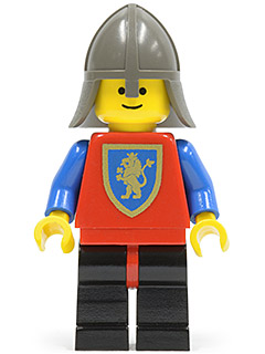 Crusader Lion - Black Legs with Red Hips, Dark Gray Neck-Protector