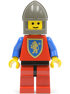 Crusader Lion - Red Legs with Black Hips, Dark Gray Chin-Guard