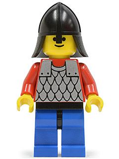 Scale Mail - Red with Red Arms, Blue Legs with Black Hips, Black Neck-Protector