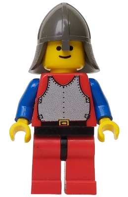 Breastplate - Red with Blue Arms, Red Legs with Black Hips, Dark Gray Neck-Protector