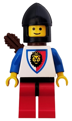 Royal Knights - Knight 1, Black Chin-Guard, with Quiver