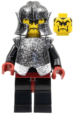 Knights Kingdom II - Shadow Knight, Speckle Black-Silver Armor and Helmet