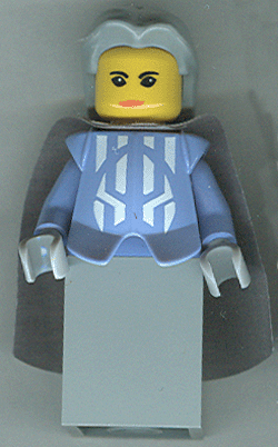 Knights Kingdom II - Queen with Light Bluish Gray Hair, Light Bluish Gray Cape (Chess Queen)