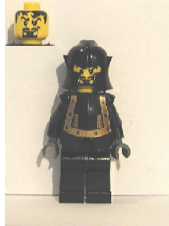 Breastplate - Armor over Black, Cheek Protection Helmet (Evil Knight)