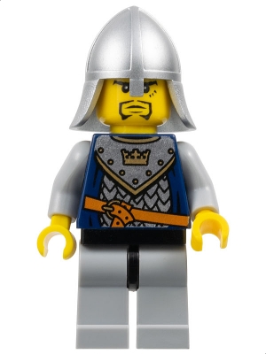 Fantasy Era - Crown Knight Scale Mail with Crown, Helmet with Neck Protector, 3 Spots under Left Eye
