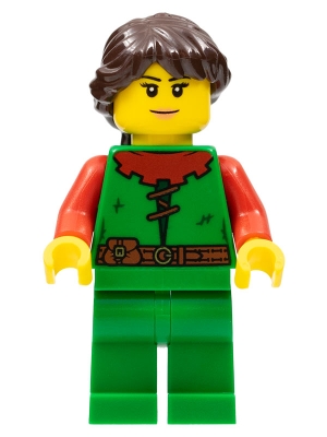 Forestwoman - Red, Ponytail