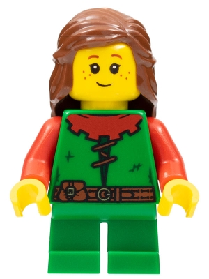 Forest Girl - Red, Long Hair