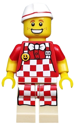 Hot Dog Vendor, Series 17 (Minifigure Only without Stand and Accessories)