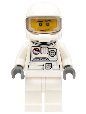 Spacesuit, White Legs, Space Helmet, Black Eyebrows