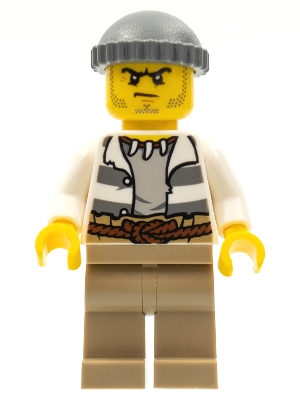 Swamp Police - Crook Male with Dark Bluish Gray Knit Cap