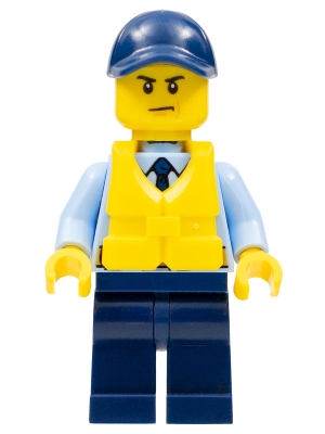 Police - City Officer, Life Jacket, Scowl