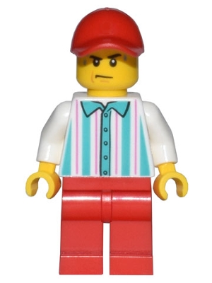 Hot Dog Vendor - Red Legs and Cap, Sweat Drops
