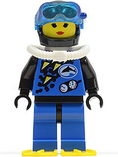 Divers - Blue, Female, Yellow Flippers