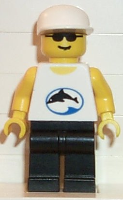 Divers - Blue Oval and Black Dolphin Pattern