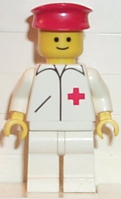 Doctor - Straight Line, White Legs, Red Hat