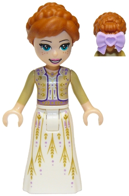 Anna - White Dress, Tan Shrug, Bow