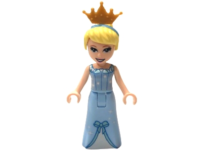 Cinderella - Dress with Sparkles and Bow, Pearl Gold Tiara
