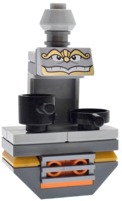 Chef Bouche - Printed Face, Light Bluish Gray Cone Top