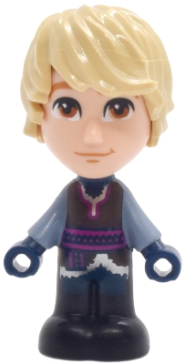 Kristoff - Micro Doll, Dark Brown Shirt, Dark Blue Shorts, Closed Mouth Grin