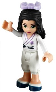 Friends Emma - White Karate Uniform, Bow