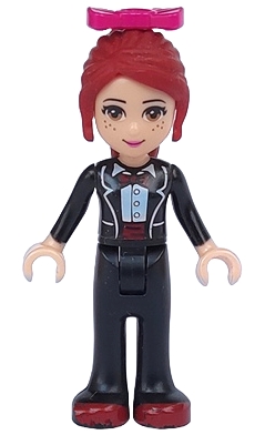 Friends Mia - Black Trousers, Black Formal Jacket with Bow Tie