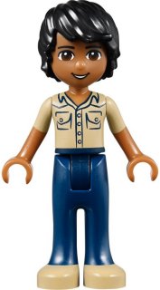 Friends Matthew - Dark Blue Trousers, Khaki Shirt