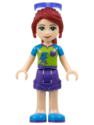 Friends Mia - Dark Purple Shorts, Lime Top, Sunglasses