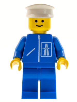 Highway Pattern - Blue Legs, White Hat