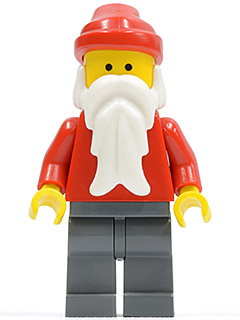 Santa, Dark Bluish Gray Legs