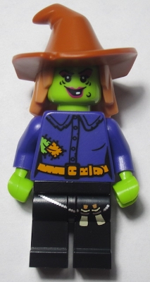 Wacky Witch - Dark Orange Floppy Hat