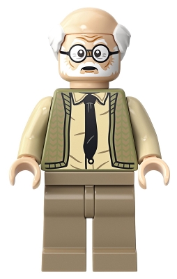 Ernie Prang - Olive Green Vest Knit, Half Bald, Dark Tan Legs