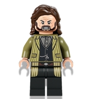 Sirius Black - Dark Brown Hair, Olive Green Jacket