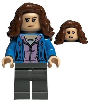 Hermione Granger - Dark Azure Jacket over Bright Pink Hoodie