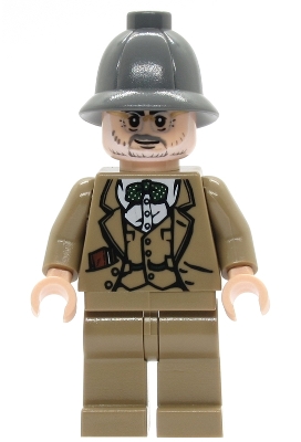 Professor Henry Jones Sr. - Dark Bluish Gray Pith Helmet, Diary in Pocket
