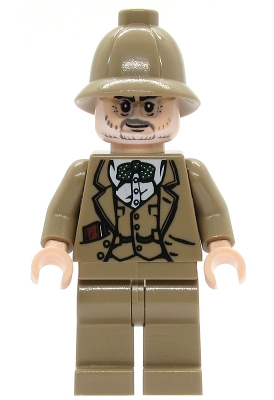 Professor Henry Jones Sr. - Dark Tan Pith Helmet, Diary in Pocket