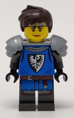 Black Falcon - Female, Pearl Dark Gray Detailed Legs, Flat Silver Shoulder Pads